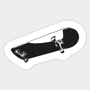 Skateboard Simplistic Skate Skateboarding Sticker